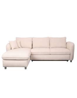 Narożnik rozkładany Evola z funkcją spania, boucle Lewostronny Tkanina Sicuro 55 (3311) - OUTLET